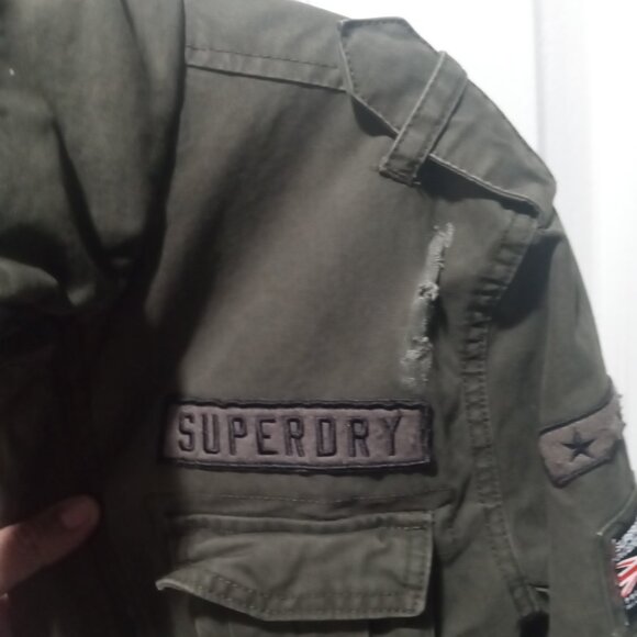 Superdry International Rip & Repair Military Jacket.size M - Picture 11 of 12